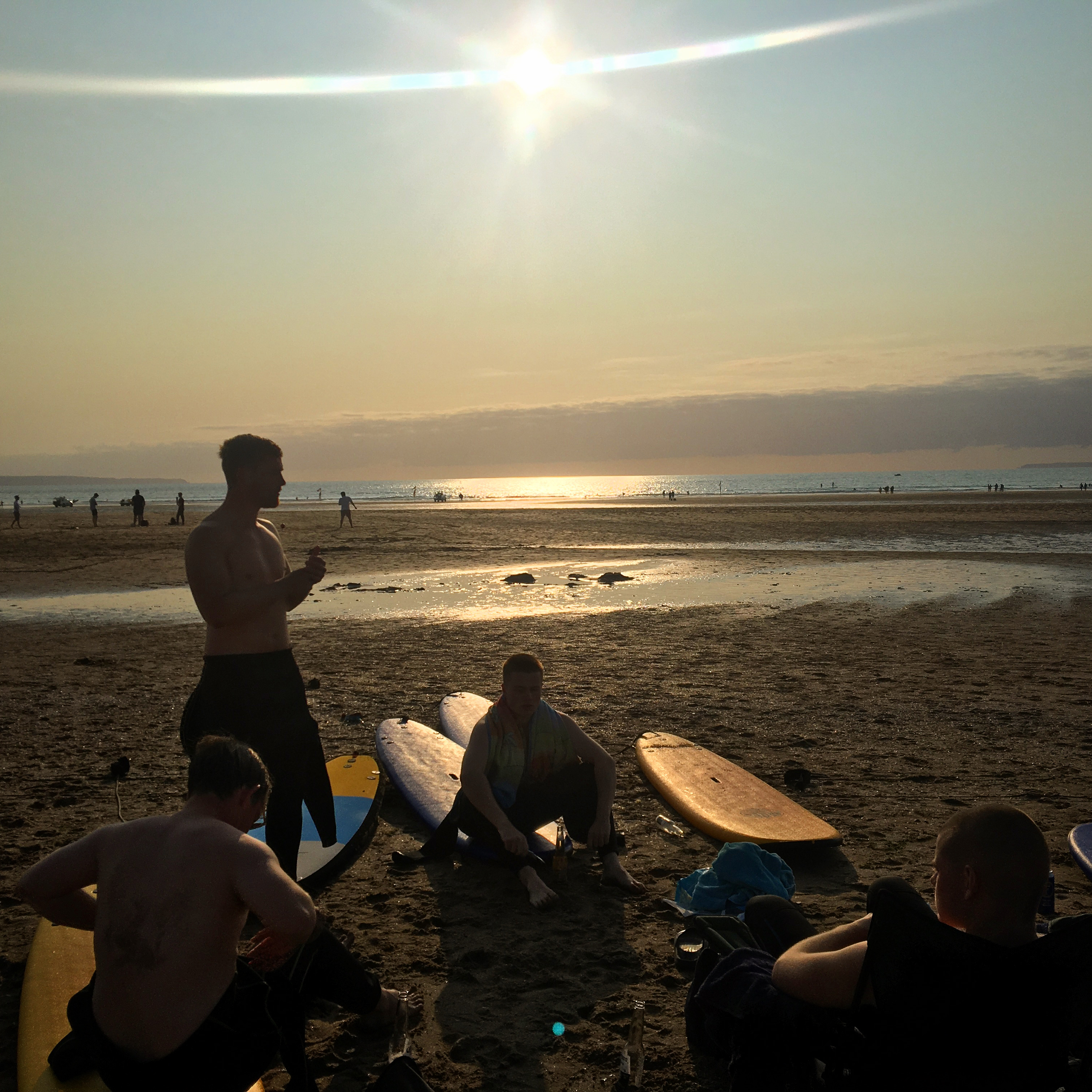 Me and my friends at Croyde this summer